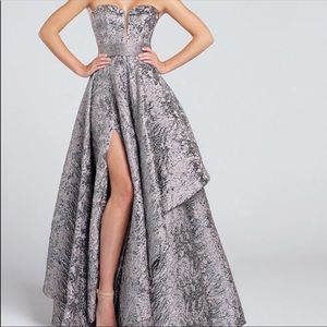 Ellie Wilde - EW117040 - Silver Metallic dress